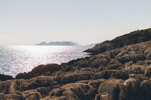 Fethie Beach. Mediterranean Sea, Antalya Province, Lycia, Anatolia Peninsula, Mediterranean Coast, Turkey, Asia Minor, Eurasia