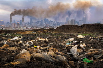 city pollution.
