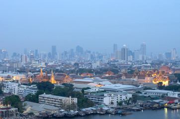 Wall Mural - Bangkok air pollution.