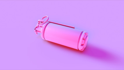 Wall Mural - Pink Flash Bang Smoke Grenade 3d illustration 3d render