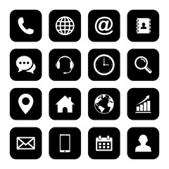 Web icon set. Set of web icon symbol vector