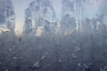 patterns on frosty glass