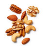 © Ralph Smith - Mixed Nuts: Almonds, Walnuts, and Pecans on a white background