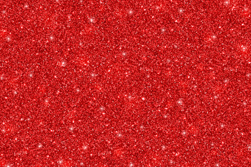 Wall Mural - Red glittering holiday texture. Vector