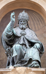 Wall Mural - Bologna landmark Pope Gregory XIII statue in Bologna, Italy