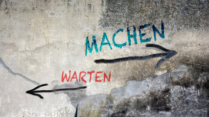 Poster - Schild 391 - Machen