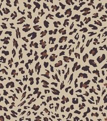 Wall Mural - leopard seamless pattern design . vector illustration background