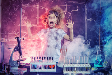 little girl experimenter