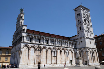 Wall Mural - San Michele in Foro Church in Lucca, Italy