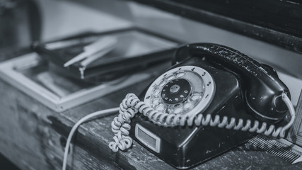 Antique Black Telephone