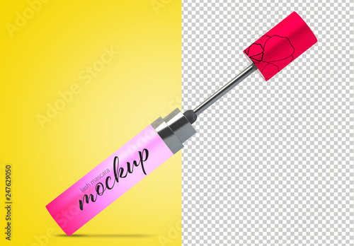 Download Open Mascara Tube Mockup Stock Template Adobe Stock