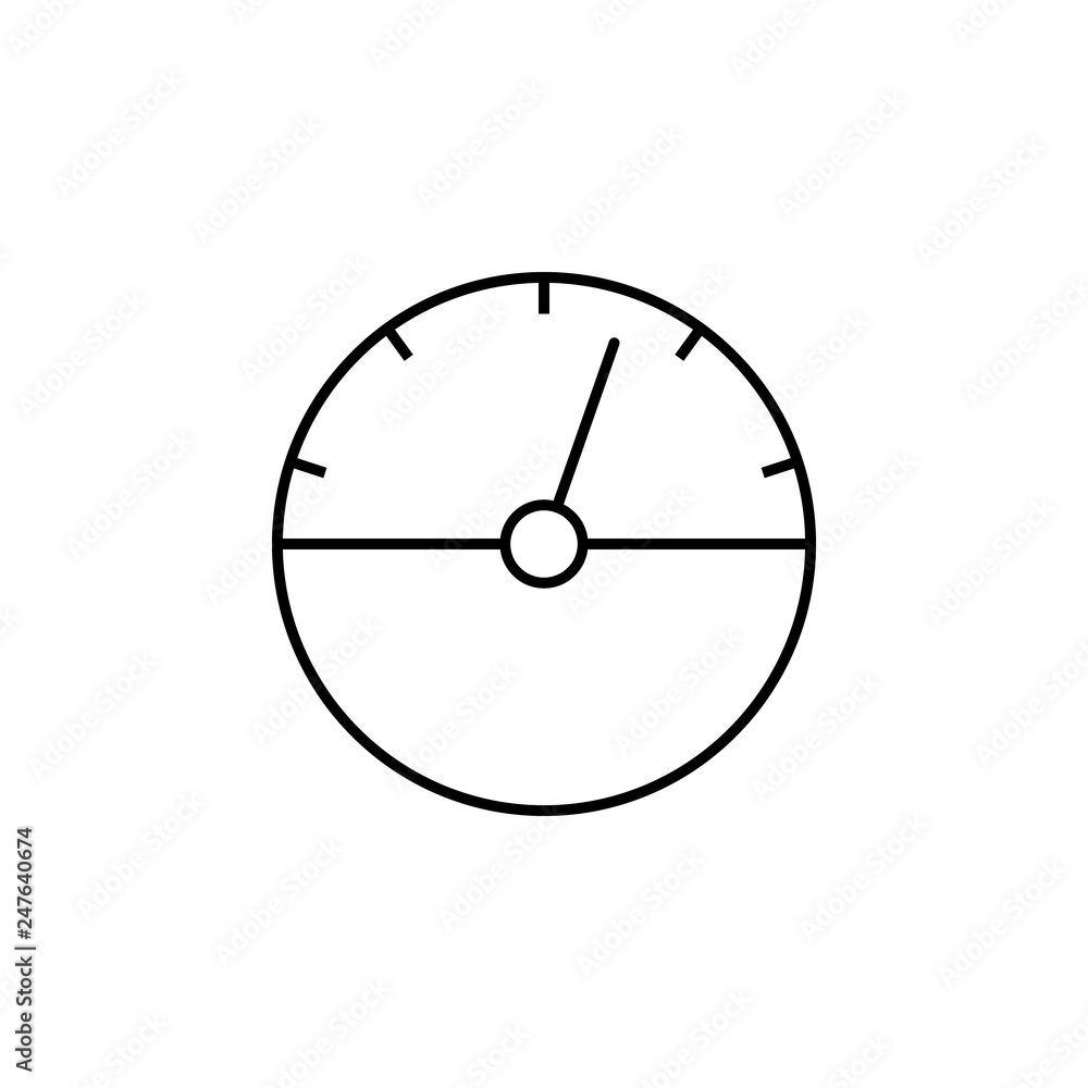 speedometer, speed, time, clock icon. Signs and symbols can be used for ...