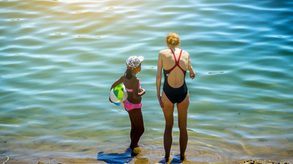  african girl and caucasian mother