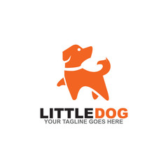 dog logo design vector template