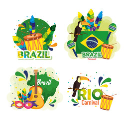 rio carnival brazilian card