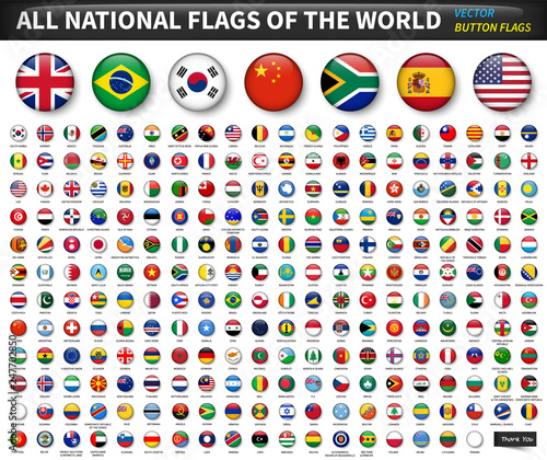 Fotografía All national flags of the world