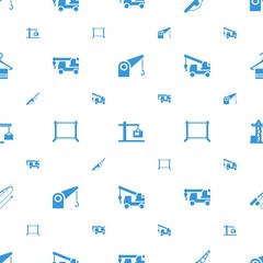 Poster - hook icons pattern seamless white background