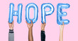 © Rawpixel.com - Hands holding hope word in balloon letters