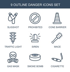 Poster - 9 danger icons