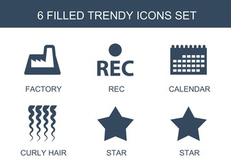 Wall Mural - trendy icons