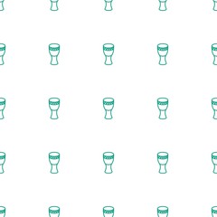 Poster - drum icon pattern seamless white background