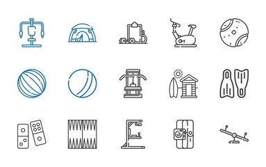 Poster - activity icons set