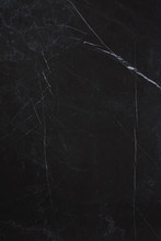 The Texture Of The Natural Stone Is Dark Marble With Patterns And White Stripes, The Stone Is Called Nero Marquina