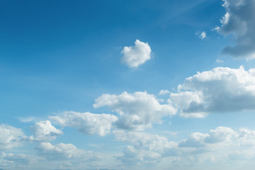 clear blue sky and cloud