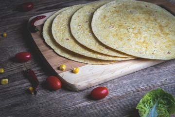 Wall Mural - Mexican tortilla wrap