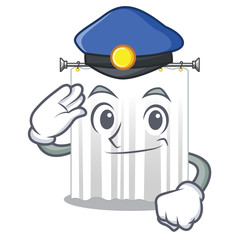 Sticker - Police shower cortains in shape of mascot