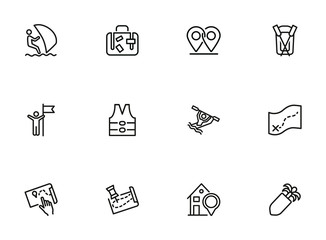 Sticker - Travelling and activity icons