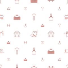 Poster - industrial icons pattern seamless white background