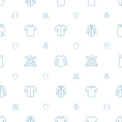 Wall Mural - shirt icons pattern seamless white background