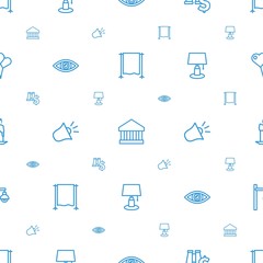 Poster - light icons pattern seamless white background