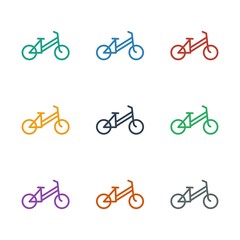 Sticker - child bicycle icon white background