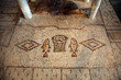 Mosaic, The Church of the Multiplication of the Loaves and the Fishes, Tabgha, Israel