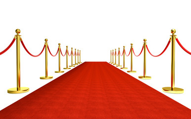 Wall Mural - red carpet with barrier