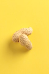 peanuts in colorful background