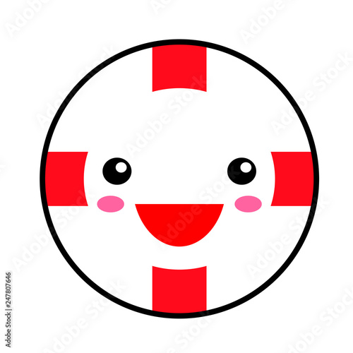 Kawaii England Flag Smile Flat Style Cute Cartoon Isolated Fun Design Emoticon Face Vector Art Anime Illustration For Celebration Holiday Decoration Element Business Card With Template Icon Buy This Stock Vector,Drawing Objects With Ellipses