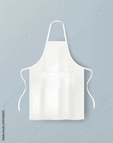 Fotomural White blank kitchen cotton apron isolated