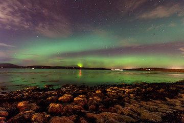 aurora borealis (northern lights) in scotland
