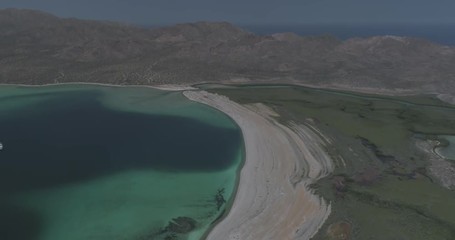 Wall Mural - Aerial panoramic views of isla San Jose, Baja California 
Sur, Mexico. Sea of cortez.