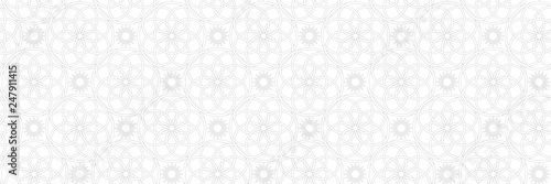 Gray seamless print on white background Poster Mural XXL