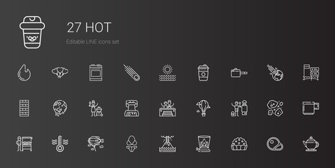 Wall Mural - hot icons set