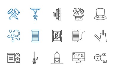 Sticker - tool icons set