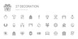 © NinjaStudio - decoration icons set