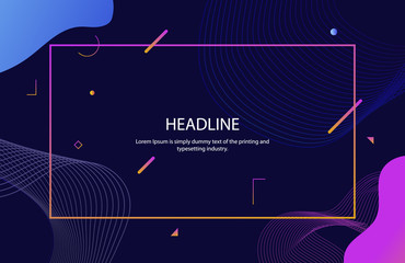Fototapete - Abstract flat design gradient Colorful geometric background background vector