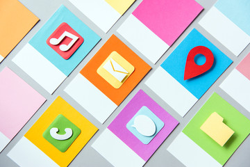 Sticker - Set of social media icon illustration