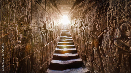 Fotografía EGYPT Edfu, Aswan temple, completed by Ramses II (-1200)