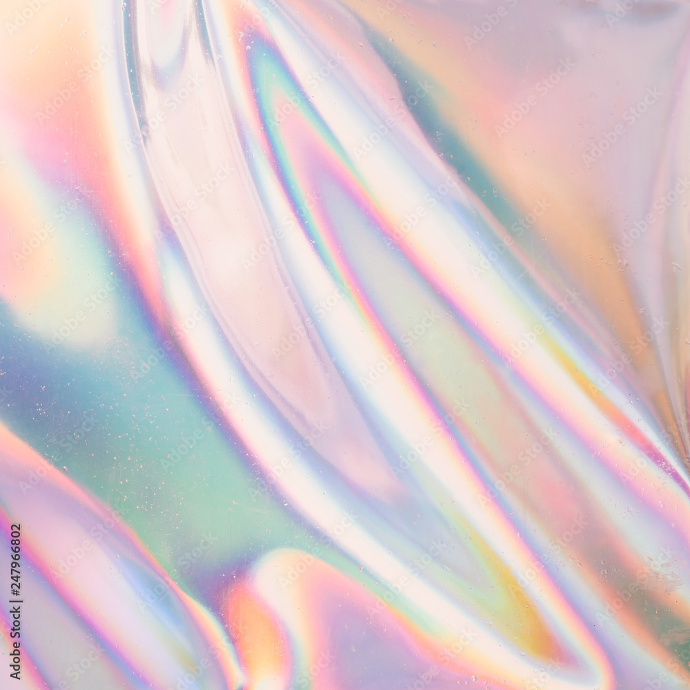 Iridescent background. Holographic Abstract soft pastel colors backdrop ...
